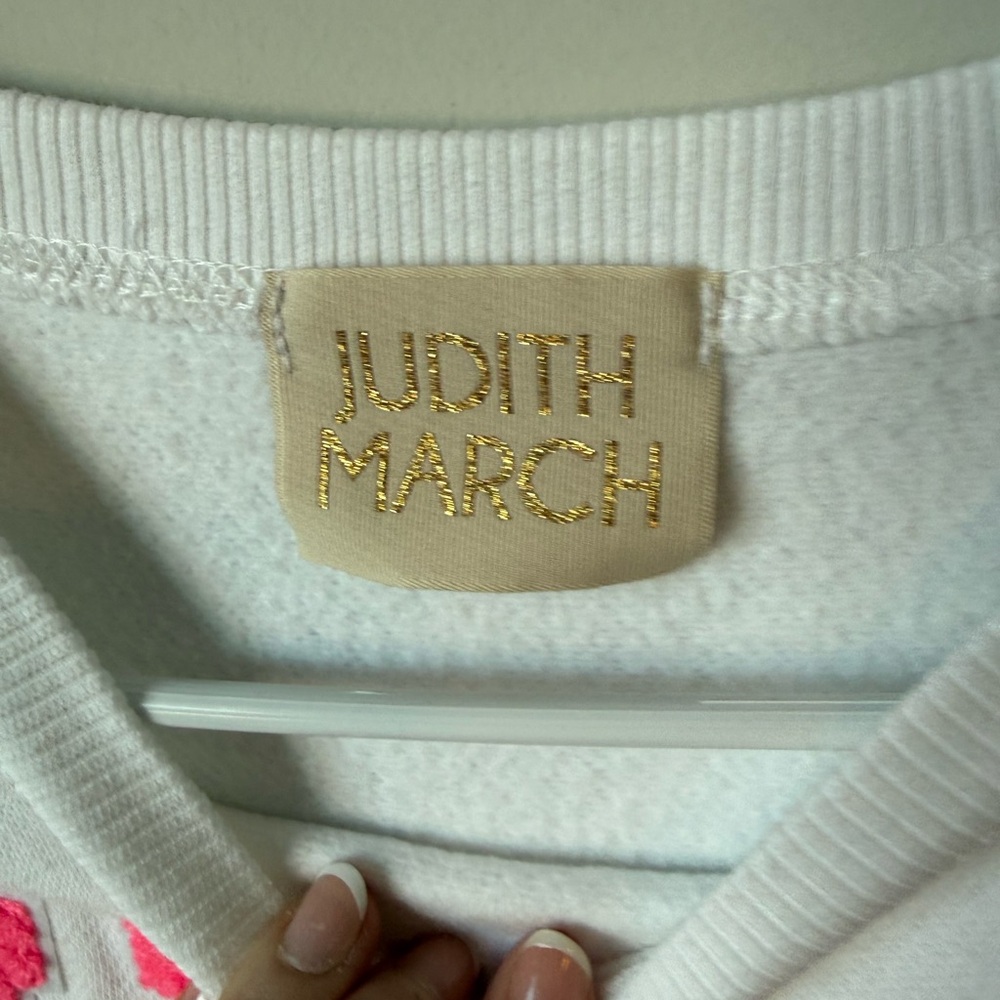Judith March USA “Love my Hometown “ crew luxury sweatshirt size S/M - Picture 8 of 10